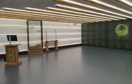 Innenausbau Gabriel - Raumschießanlagen für Polizei, Schützenvereine und Investoren - Referenz - Frankonia Flagship-Store in Rottendorf