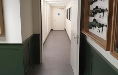 Innenausbau Gabriel - Raumschießanlagen für Polizei, Schützenvereine und Investoren - Referenz - Frankonia Flagship-Store in Rottendorf