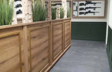 Innenausbau Gabriel - Raumschießanlagen für Polizei, Schützenvereine und Investoren - Referenz - Frankonia Flagship-Store in Rottendorf